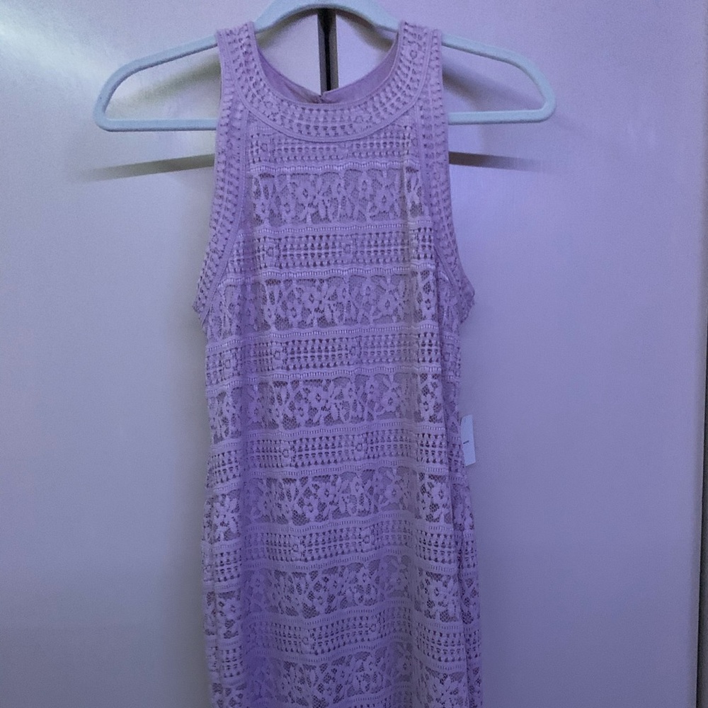 Lavender Urban Outfitters mini lace dress